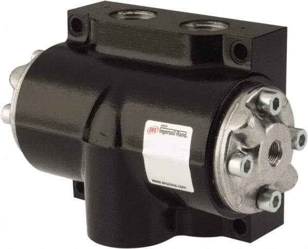 ARO/Ingersoll-Rand - 1" Inlet x 1" Outlet, Pilot Actuator, Spring Return, 2 Position, Body Ported Solenoid Air Valve - 280 CFM, 7.8 CV, 4 Way, 150 psi, 180° Max Temp, -10° Min Temp - USA Tool & Supply