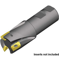 Kennametal - 40mm Cut Diam, 32mm Shank Diam, 110mm OAL, Indexable Square Shoulder End Mill - Weldon Shank, 0° Lead Angle - USA Tool & Supply