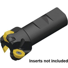 Kennametal - 40mm Cut Diam, 32mm Shank Diam, 110mm OAL, Indexable Square Shoulder End Mill - Weldon Shank - USA Tool & Supply