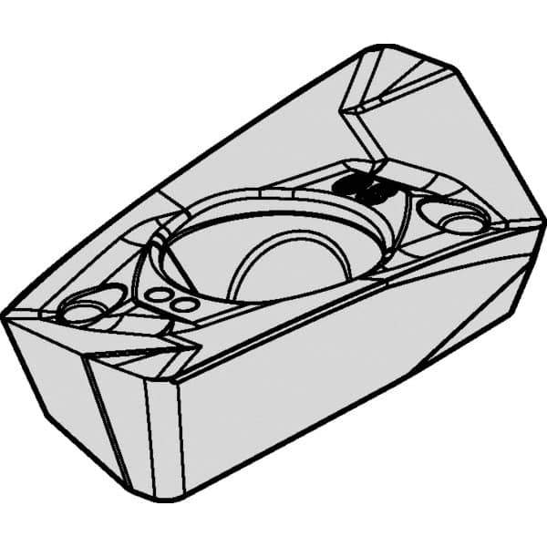 Kennametal - EP1840 Grade KC725M Carbide Milling Insert - TiN/TiCN/TiN Finish - USA Tool & Supply
