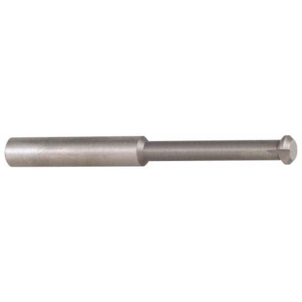 Accupro - 0.49" Cutter Head Diam, 1/32" Flat Width, 3" OAL, Solid Carbide, Single Right Hand Back Chamfer - USA Tool & Supply