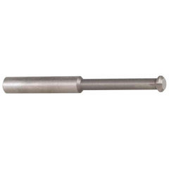 Accupro - 0.49" Cutter Head Diam, 1/32" Flat Width, 3" OAL, Solid Carbide, Single Right Hand Back Chamfer - USA Tool & Supply