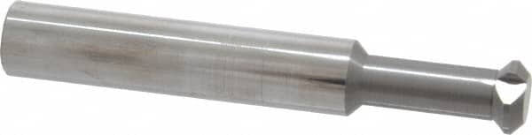 Accupro - 0.36" Cutter Head Diam, 1/32" Flat Width, 2-1/2" OAL, Solid Carbide, Single Right Hand Back Chamfer - USA Tool & Supply