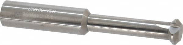 Accupro - 0.36" Cutter Head Diam, 1/32" Flat Width, 2-1/2" OAL, Solid Carbide, Single Right Hand Back Chamfer - USA Tool & Supply