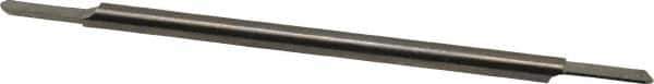 Accupro - 1/8 Inch Diameter, 3 Inch Overall Length, 3/8 Inch Split Length, Solid Carbide, Full Radius Split End Carbide Blank - Double End - USA Tool & Supply