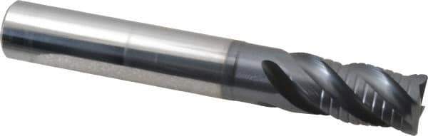 Iscar - 4 Flute Roughing End Mill - 3-1/2" OAL - USA Tool & Supply