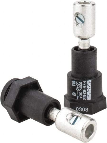 Ferraz Shawmut - 1 Pole, 600 VAC/VDC, 30 Amp, Inline Fuse Holder - Compatible with Midget Class, 1-1/2 Inch Long x 1 Inch Wide and 13/32 Inch Diameter Fuse - USA Tool & Supply