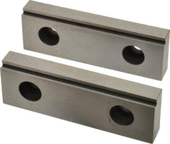 Value Collection - 4" Wide x 1.378" High x 15mm Thick, Step Vise Jaw - Steel, Fixed Jaw - USA Tool & Supply