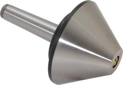 Value Collection - MT3 Taper Shank, 4.2" Head Diam Live Center - 1,200 Max RPM, 32mm Point Diam, 160mm Point Length, 800 Lb Max Workpc, Bull Nose Point - USA Tool & Supply