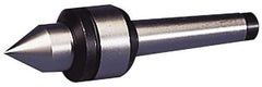 Value Collection - MT3 Taper Shank, Live Center - 2,000 Max RPM, 32mm Point Diam, 175mm Point Length, 500 Lb Max Workpc, Standard Point - USA Tool & Supply