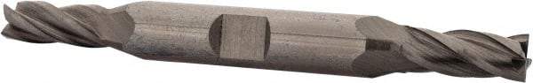 OSG - 9/32", 11/16" LOC, 3/8" Shank Diam, 3-3/8" OAL, 4 Flute, Solid Carbide Square End Mill - Double End, Uncoated, Spiral Flute, 30° Helix, Right Hand Cut, Right Hand Flute, Series 444 - USA Tool & Supply