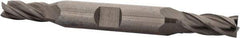 OSG - 9/32", 11/16" LOC, 3/8" Shank Diam, 3-3/8" OAL, 4 Flute, Solid Carbide Square End Mill - Double End, Uncoated, Spiral Flute, 30° Helix, Right Hand Cut, Right Hand Flute, Series 444 - USA Tool & Supply