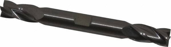 OSG - 3/8", 3/4" LOC, 3/8" Shank Diam, 3-1/2" OAL, 4 Flute, Solid Carbide Square End Mill - Double End, Uncoated, Spiral Flute, 30° Helix, Right Hand Cut, Right Hand Flute, Series 444 - USA Tool & Supply