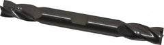 OSG - 3/8", 3/4" LOC, 3/8" Shank Diam, 3-1/2" OAL, 4 Flute, Solid Carbide Square End Mill - Double End, Uncoated, Spiral Flute, 30° Helix, Right Hand Cut, Right Hand Flute, Series 444 - USA Tool & Supply