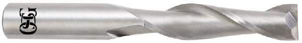 OSG - 1", 2-1/4" LOC, 1" Shank Diam, 5" OAL, 2 Flute, Solid Carbide Square End Mill - Single End, Uncoated, Spiral Flute, 30° Helix, Centercutting, Right Hand Cut, Right Hand Flute, Series 462 - USA Tool & Supply