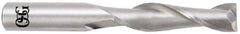 OSG - 1", 2-1/4" LOC, 1" Shank Diam, 5" OAL, 2 Flute, Solid Carbide Square End Mill - Single End, Uncoated, Spiral Flute, 30° Helix, Centercutting, Right Hand Cut, Right Hand Flute, Series 462 - USA Tool & Supply