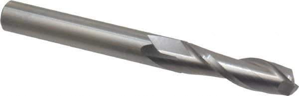 OSG - 5/16", 1-1/8" LOC, 5/16" Shank Diam, 3" OAL, 2 Flute, Solid Carbide Square End Mill - Single End, Uncoated, Spiral Flute, 30° Helix, Centercutting, Right Hand Cut, Right Hand Flute, Series 462 - USA Tool & Supply