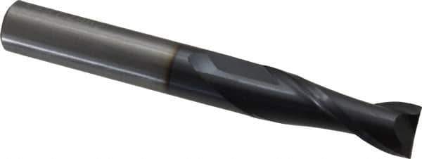 OSG - 3/8", 1-1/8" LOC, 3/8" Shank Diam, 3" OAL, 2 Flute, Solid Carbide Square End Mill - Single End, TiAlN Finish, Spiral Flute, 30° Helix, Centercutting, Right Hand Cut, Right Hand Flute, Series 462 - USA Tool & Supply