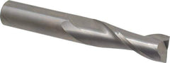 OSG - 3/4", 2-1/4" LOC, 3/4" Shank Diam, 5" OAL, 2 Flute, Solid Carbide Square End Mill - Single End, Uncoated, Spiral Flute, 30° Helix, Centercutting, Right Hand Cut, Right Hand Flute, Series 462 - USA Tool & Supply