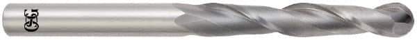 OSG - 3/4" Diam, 3" LOC, 2 Flute Solid Carbide Ball End Mill - Uncoated, Single End, 6" OAL, 3/4" Shank Diam, Spiral Flute - USA Tool & Supply