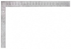 Empire Level - 24" Blade Length x 2" Blade Width, 16" Base Length x 1-1/2" Base Width Aluminum Square - 1/8" Thick - USA Tool & Supply
