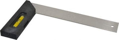 Empire Level - 8" Blade Length x 1-1/2" Blade Width, 1-1/2" Base Width Plastic (Handle) & Stainless Steel Square - 1-1/2 Inch Wide Blade, 1-1/2 Inch Wide Base - USA Tool & Supply