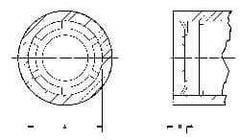 Thomson Industries - 16mm Internal Retaining Ring - For Use with Linear Bearing SSE M16, MA M16 - USA Tool & Supply
