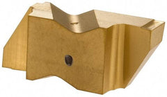 Kennametal - 3125NG K Grade KT315, 3.18mm Cutting Width Cermet Grooving Insert - 3.81mm Max Depth of Cut, Right Hand, 0.19mm Corner Radius, TiN/TiCN/TiN Finish - USA Tool & Supply