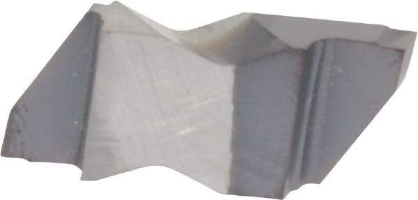 Kennametal - 3125NG K Grade KC5025, 3.18mm Cutting Width Carbide Grooving Insert - 3.81mm Max Depth of Cut, Right Hand, 0.19mm Corner Radius, TiAlN Finish - USA Tool & Supply