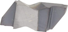 Kennametal - 3125NG K Grade KC5025, 3.18mm Cutting Width Carbide Grooving Insert - 3.81mm Max Depth of Cut, Right Hand, 0.19mm Corner Radius, TiAlN Finish - USA Tool & Supply