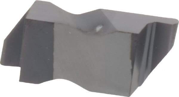 Kennametal - 3031NR Grade KC5010, 1.58mm Cutting Width Carbide Grooving Insert - 2.39mm Max Depth of Cut, Right Hand, 0.79mm Corner Radius, TiAlN Finish - USA Tool & Supply