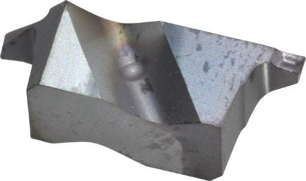 Kennametal - 2031NG K Grade KC5010, 0.79mm Cutting Width Carbide Grooving Insert - 1.27mm Max Depth of Cut, Right Hand, 0.09mm Corner Radius, TiAlN Finish - USA Tool & Supply