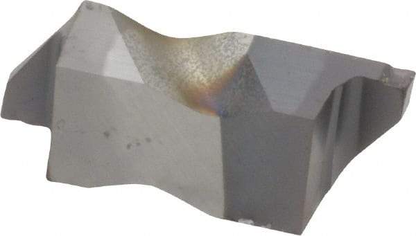 Kennametal - 3M150NG K Grade KC5025, 1.5mm Cutting Width Carbide Grooving Insert - 2.39mm Max Depth of Cut, Right Hand, 0.19mm Corner Radius, TiAlN Finish - USA Tool & Supply