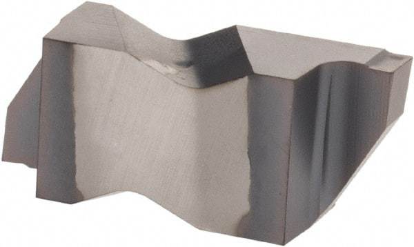 Kennametal - 3M220NG K Grade KC5025, 2.2mm Cutting Width Carbide Grooving Insert - 2.39mm Max Depth of Cut, Right Hand, 0.19mm Corner Radius, TiAlN Finish - USA Tool & Supply