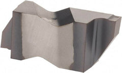 Kennametal - 3M220NG K Grade KC5025, 2.2mm Cutting Width Carbide Grooving Insert - 2.39mm Max Depth of Cut, Right Hand, 0.19mm Corner Radius, TiAlN Finish - USA Tool & Supply