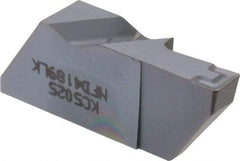 Kennametal - 4189NFD K Grade KC5025, 4.8mm Cutting Width Carbide Grooving Insert - 9.53mm Max Depth of Cut, Left Hand, 0.57mm Corner Radius, TiAlN Finish - USA Tool & Supply