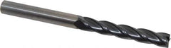 OSG - 1/2", 3" LOC, 1/2" Shank Diam, 6" OAL, 4 Flute, Solid Carbide Square End Mill - Single End, TiAlN Finish, Spiral Flute, 30° Helix, Centercutting, Right Hand Cut, Right Hand Flute, Series 484 - USA Tool & Supply