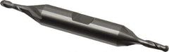 OSG - 1/8" Diam, 3/8" LOC, 2 Flute Solid Carbide Ball End Mill - Uncoated, Double End, 3-1/16" OAL, 3/8" Shank Diam, Spiral Flute - USA Tool & Supply