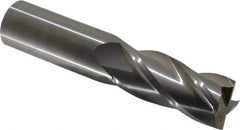 OSG - 1", 2-1/4" LOC, 1" Shank Diam, 5" OAL, 4 Flute, Solid Carbide Square End Mill - Single End, Uncoated, Spiral Flute, 30° Helix, Centercutting, Right Hand Cut, Right Hand Flute, Series 464 - USA Tool & Supply