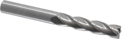 OSG - 7/16", 2" LOC, 7/16" Shank Diam, 4" OAL, 4 Flute, Solid Carbide Square End Mill - Single End, Uncoated, Spiral Flute, 30° Helix, Centercutting, Right Hand Cut, Right Hand Flute, Series 464 - USA Tool & Supply
