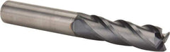 OSG - 5/8", 2-1/4" LOC, 5/8" Shank Diam, 5" OAL, 4 Flute, Solid Carbide Square End Mill - Single End, TiAlN Finish, Spiral Flute, 30° Helix, Centercutting, Right Hand Cut, Right Hand Flute, Series 464 - USA Tool & Supply