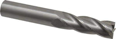 OSG - 3/4", 2-1/4" LOC, 3/4" Shank Diam, 5" OAL, 4 Flute, Solid Carbide Square End Mill - Single End, Uncoated, Spiral Flute, 30° Helix, Centercutting, Right Hand Cut, Right Hand Flute, Series 464 - USA Tool & Supply