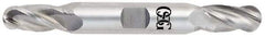 OSG - 7/16" Diam, 7/8" LOC, 4 Flute Solid Carbide Ball End Mill - Uncoated, Double End, 4" OAL, 1/2" Shank Diam, Spiral Flute - USA Tool & Supply