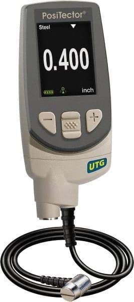 Made in USA - 0.04 to 5 Inch Measurement, 0.001 Inch Resolution Electronic Thickness Gage - Accurate to 0.001 Inches - USA Tool & Supply