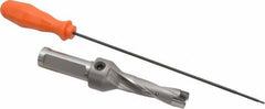 Kennametal - 15.88 to 16.38mm Diam, 3xD, 48mm Max Depth, 3/4" Shank Diam, 2.65" Flute, 139.7mm OAL, Replaceable Tip Drill - KSEM0625 Insert, 1 Seat Size, Series KSEM - USA Tool & Supply