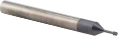 Iscar - #4-40 UNC, 0.083" Cutting Diam, 3 Flute, Solid Carbide Helical Flute Thread Mill - Internal Thread, 1/4" LOC, 2-1/2" OAL, 1/4" Shank Diam - USA Tool & Supply