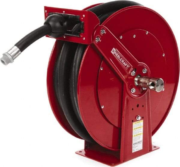 Reelcraft - 50' Spring Retractable Hose Reel - 250 psi, Hose Included - USA Tool & Supply