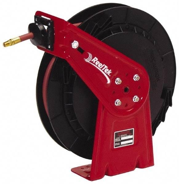 Reelcraft - 35' Spring Retractable Hose Reel - 300 psi, Hose Included - USA Tool & Supply