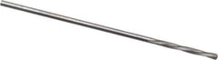 Magafor - 0.8611mm Solid Carbide 4 Flute Chucking Reamer - Spiral Flute, 0.0339" Straight Shank, 9/32" Flute Length, 1-5/16" OAL - USA Tool & Supply