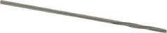 Magafor - #65 Solid Carbide 4 Flute Chucking Reamer - Spiral Flute, 0.035" Straight Shank, 9/32" Flute Length, 1-5/16" OAL - USA Tool & Supply